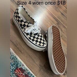 Checkered Canvas Sneakers